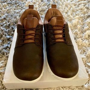 Nosox Betts Jr Deer Stags kids boys shoes brown size 5 1/2